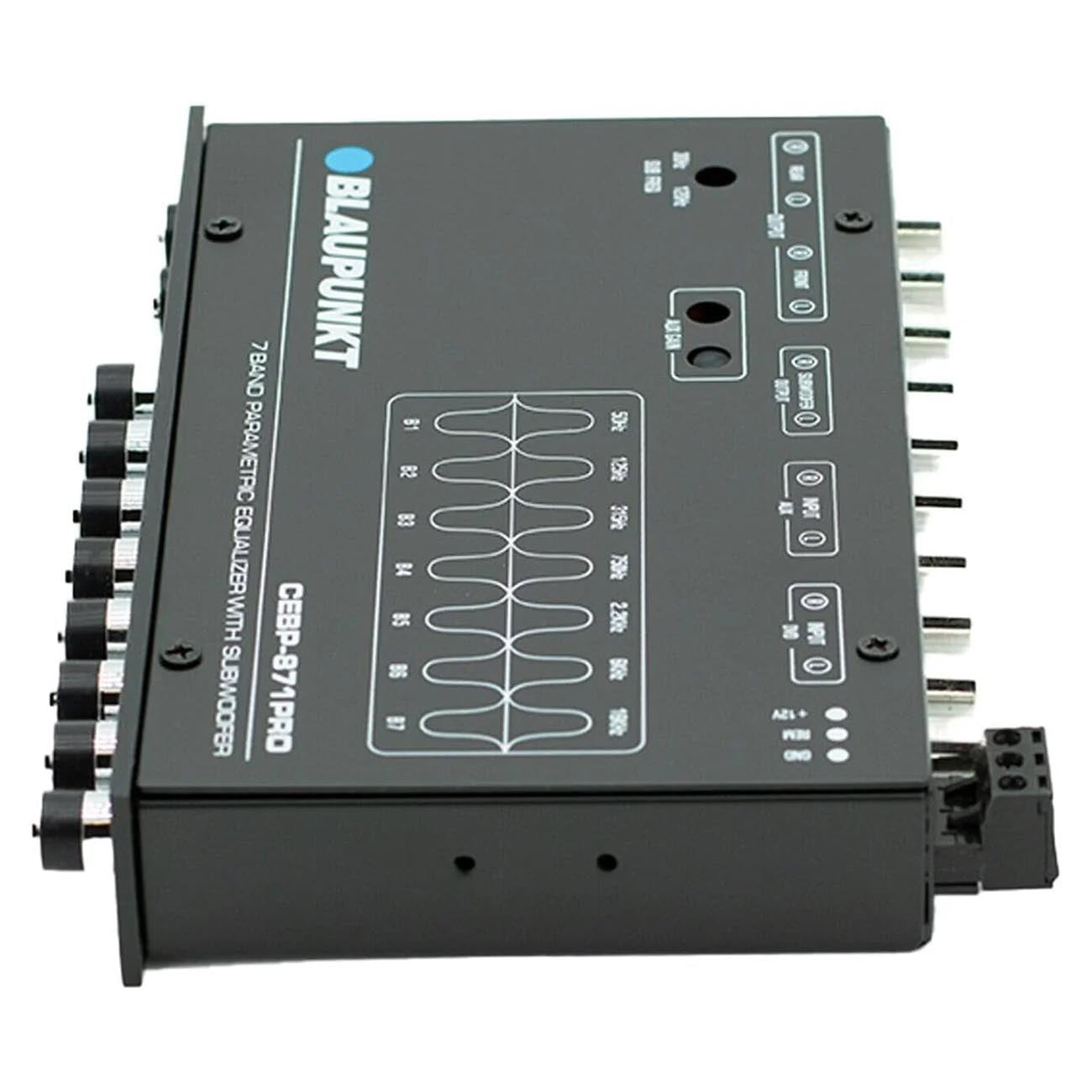 Blaupunkt CEBP871PRO 7-Band 1/2 DIN Parametric Pre-Amp Equalizer with Subwoofer - View 3