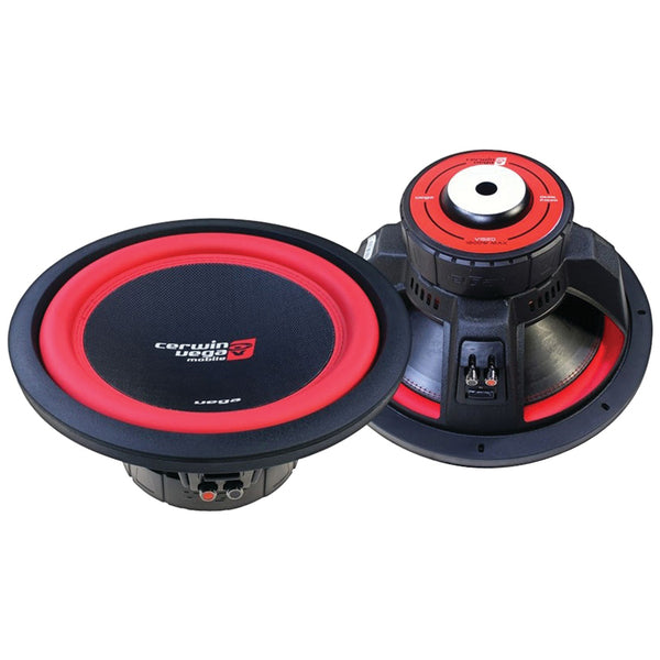 Cerwin-vega Mobile V124dv2 Vega Series 12-in., 1,300-watt-max Dual 2-ohm/4-ohm Dvc Subwoofer