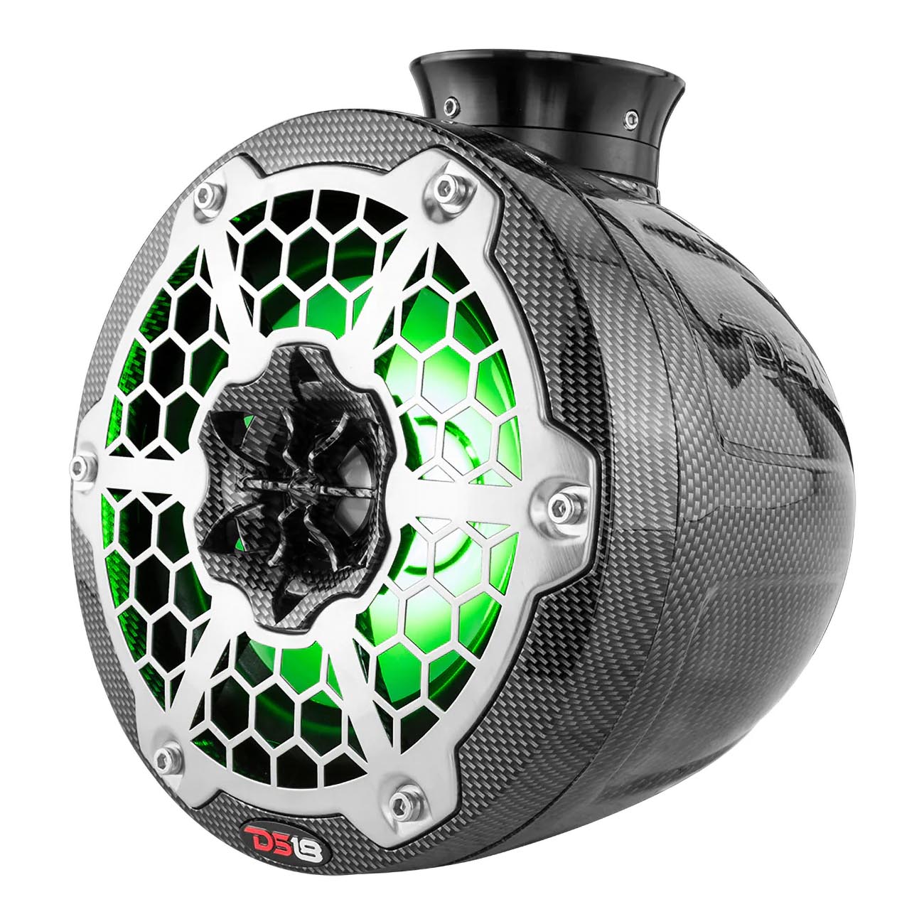 DS18 CFPS8 Marine and PowerSport 8-Inch Compact Tower Speakers with RGB LED Lights