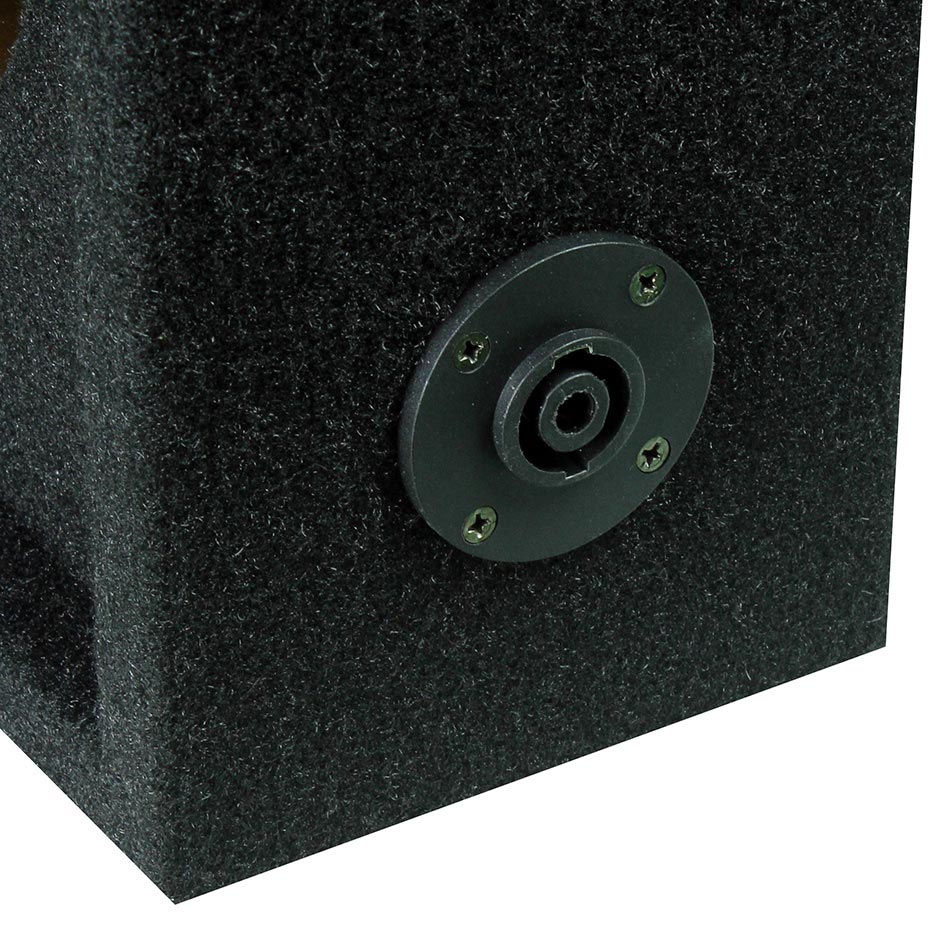 Qpower Full Range Empty Speaker Box with Speakon Connection - Holds 2 8-Inch Woo - View 3