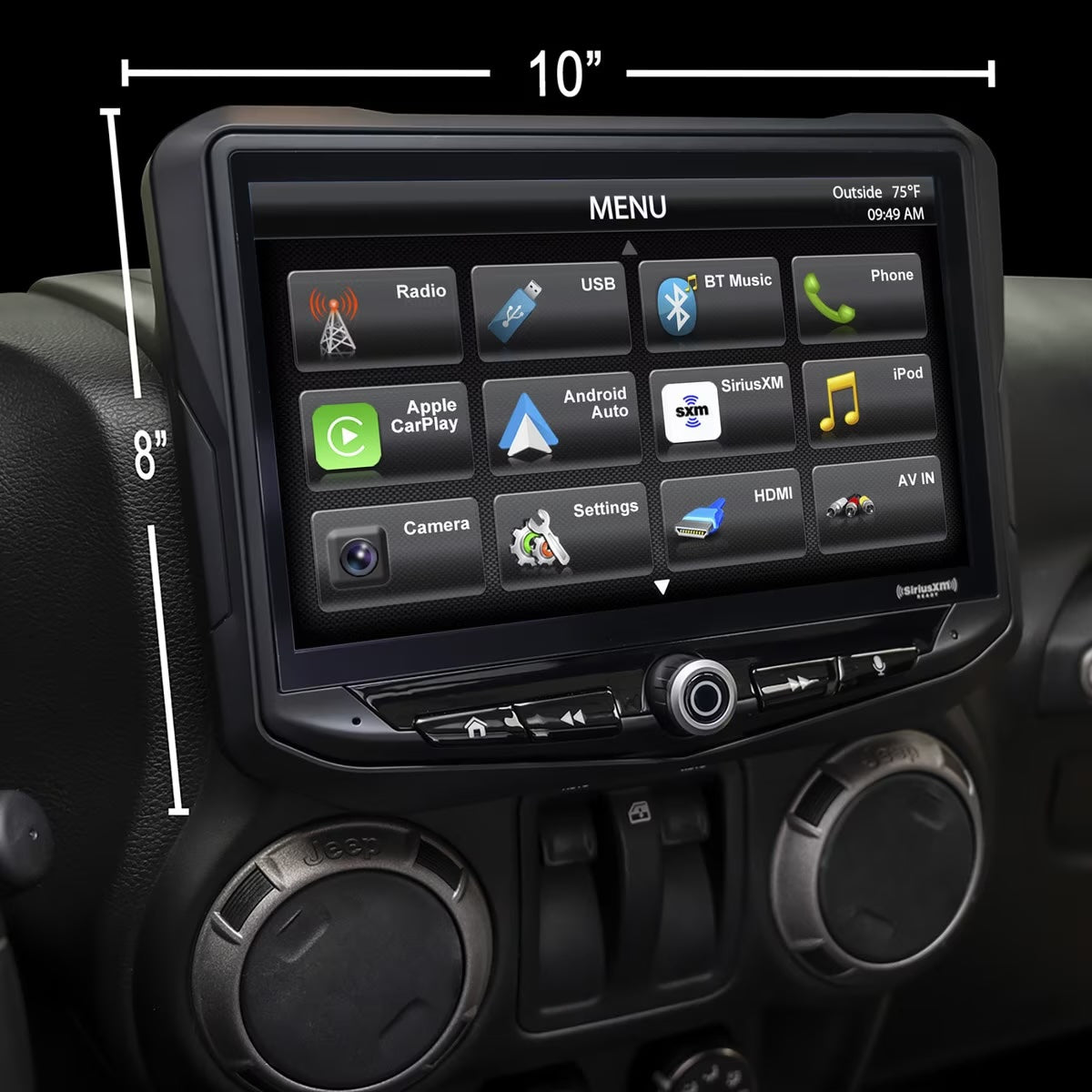 Stinger CH1AJKIT VEHICLE INTEGRATION UPGRADE KIT FOR SR-JK11H WITH STINGER HEIGH10® MULTIMEDIA HEAD UNIT