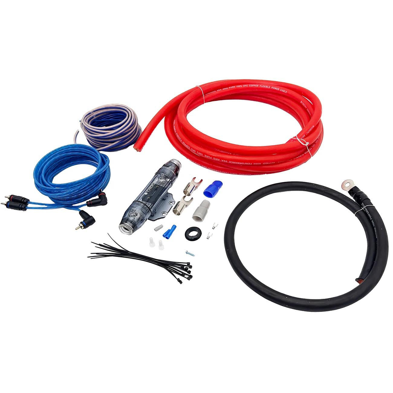 Orion XTR 0 Gauge Amplifier Wiring Kit with 100% OFC Copper Conductors - 5500 Wa - View 1
