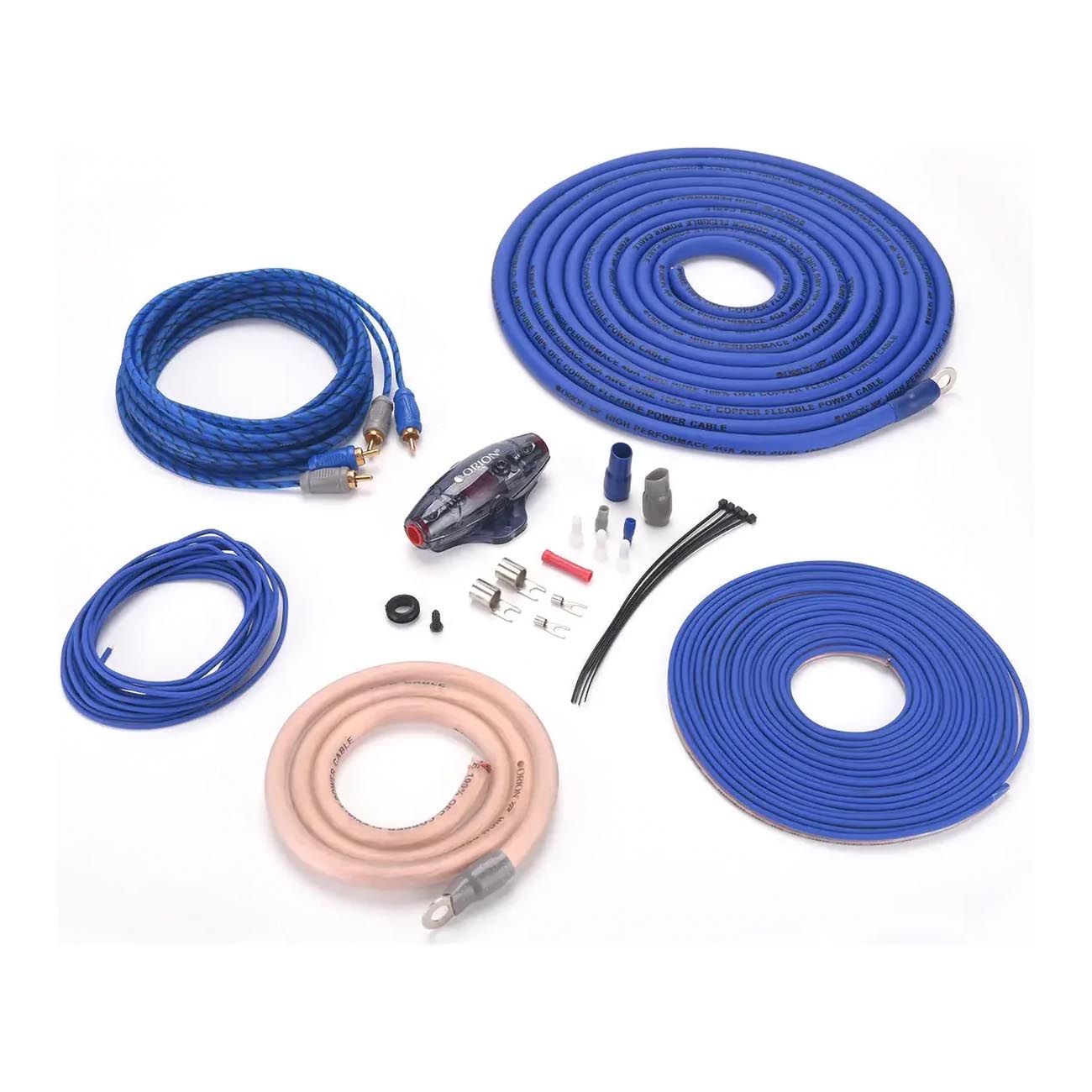 Orion XTR 4 Gauge Amplifier Wiring Kit – 100% OFC Copper for 3500 Watt Systems - View 1