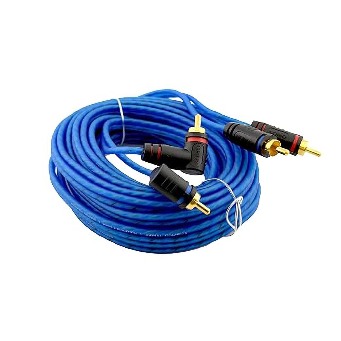 Orion 20 Foot CCA 2-Channel RCA Cable - Translucent Blue - View 1