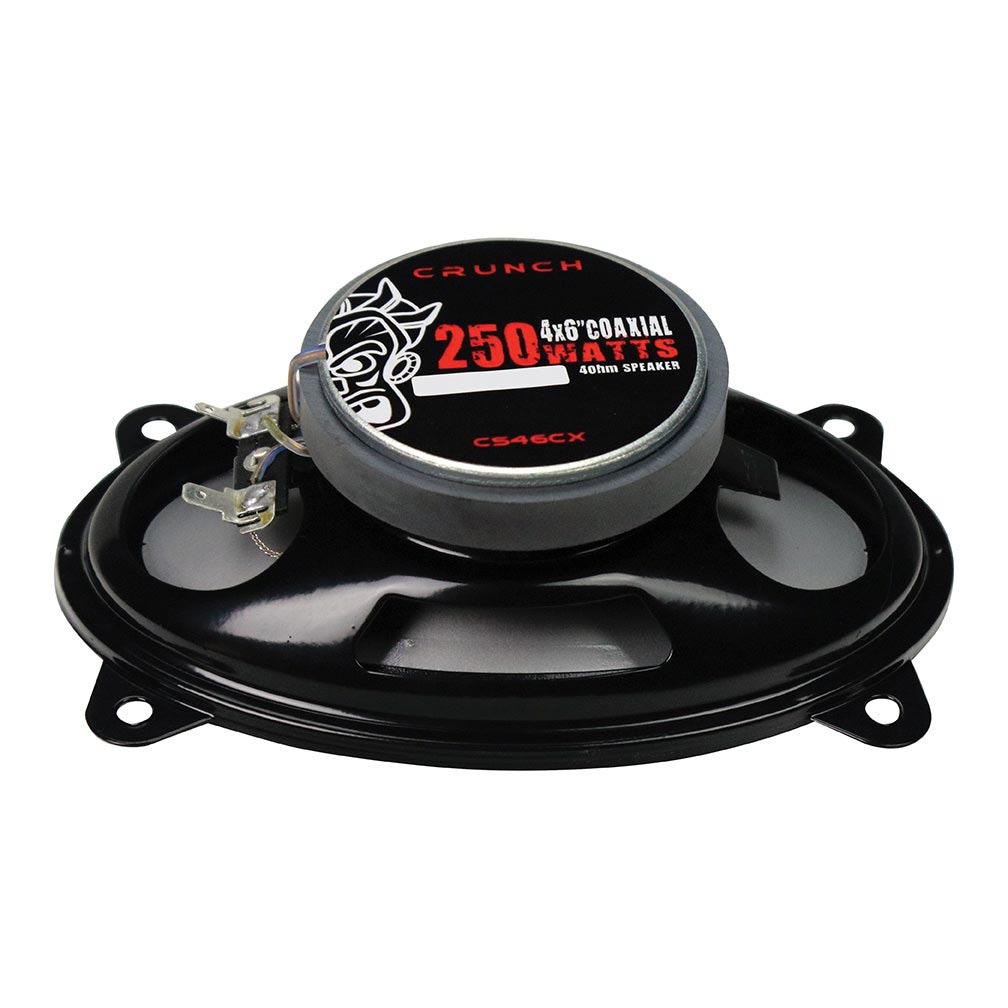 Crunch CS46CX 4x6 Inch Coaxial Speaker with 250W Max Power