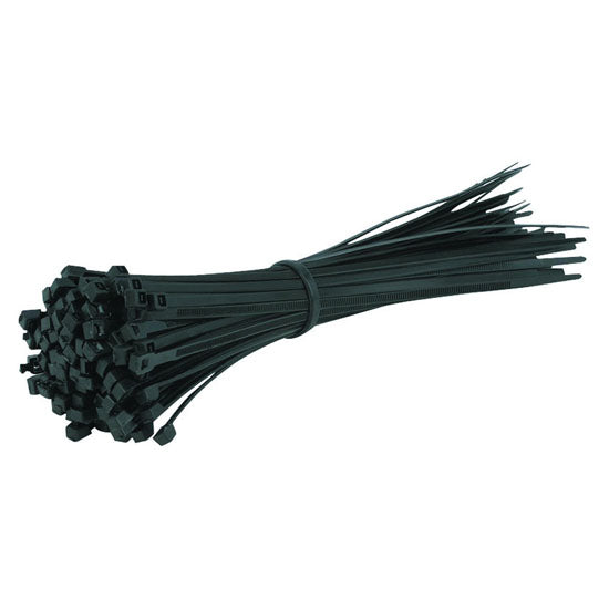 Nippon Nylon Wire Ties, Black, 100-Count