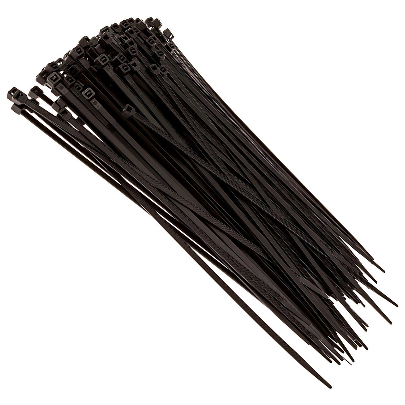 Xscorpion 18-Inch Black Wire Ties - Pack of 100
