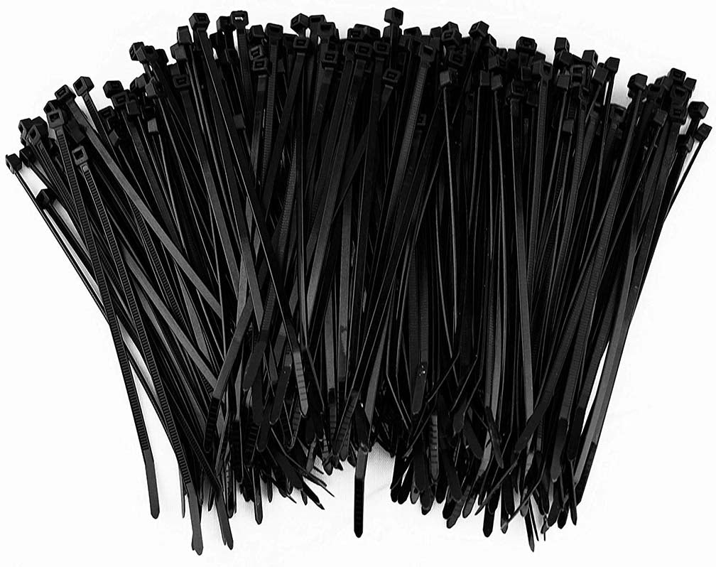 Xscorpion CT-6 6-Inch Black Wire Ties - Pack of 1000