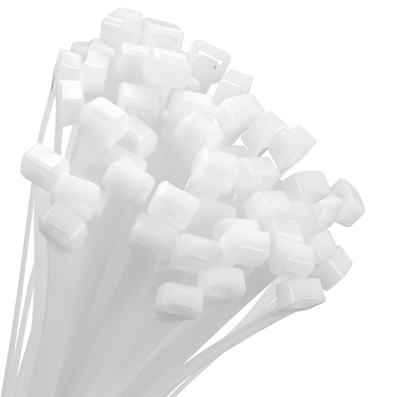 Xscorpion 8-Inch White Wire Ties - Pack of 100