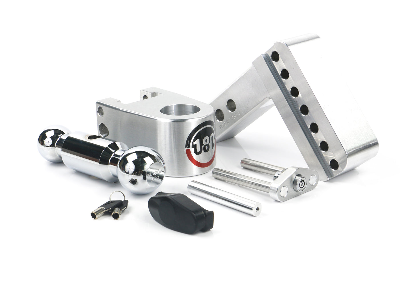 Weigh Safe - CTB4-2 - Trailer Hitch - 180 Hitch Chrome Ball 4" Drop Hitch with 2" Shank - P/N: CTB4-2