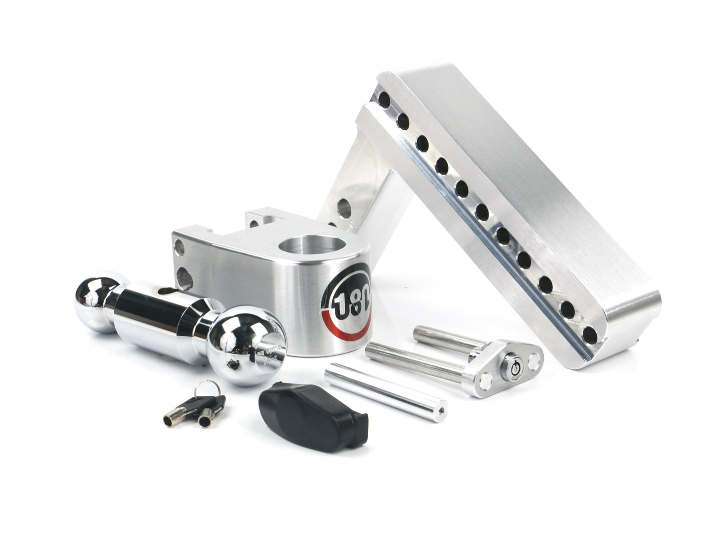 Weigh Safe - CTB8-2 - Trailer Hitch - 180 Hitch Chrome Ball 8" Drop Hitch with 2" Shank - P/N: CTB8-2