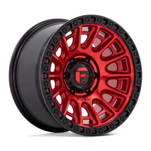 Fuel 1PC D834 Cycle 17x9 Wheel, 5x127 Bolt Pattern, +1 Offset, Candy Red with Black Ring