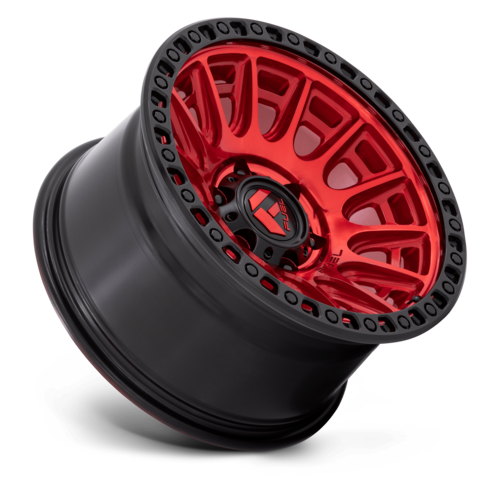 Fuel 1PC D834 Cycle 17x9 Wheel, 5x5.0 Bolt Pattern, Candy Red with Black Ring
