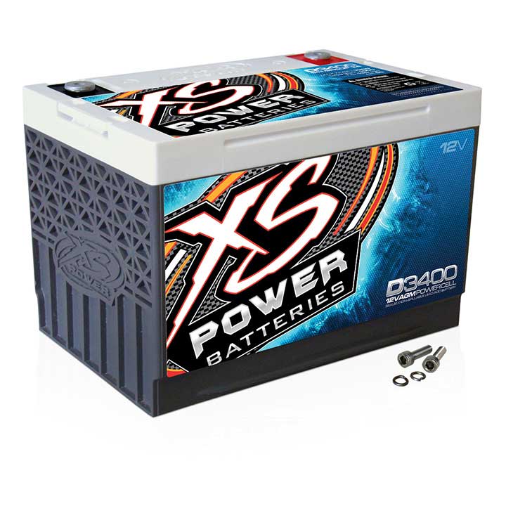 XS Power D3400 12 Volt Power Cell with 3300 Max Amps and 80Ah Capacity