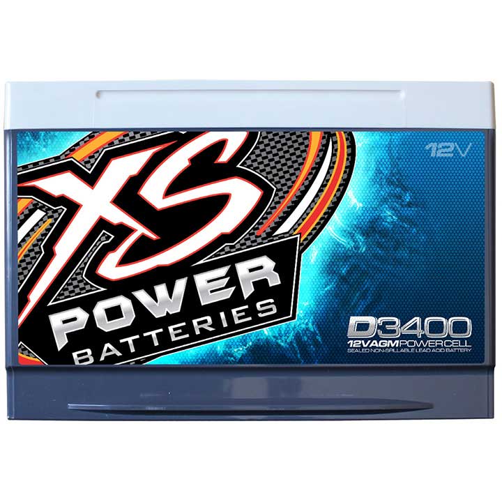 XS Power D3400 12 Volt Power Cell with 3300 Max Amps and 80Ah Capacity