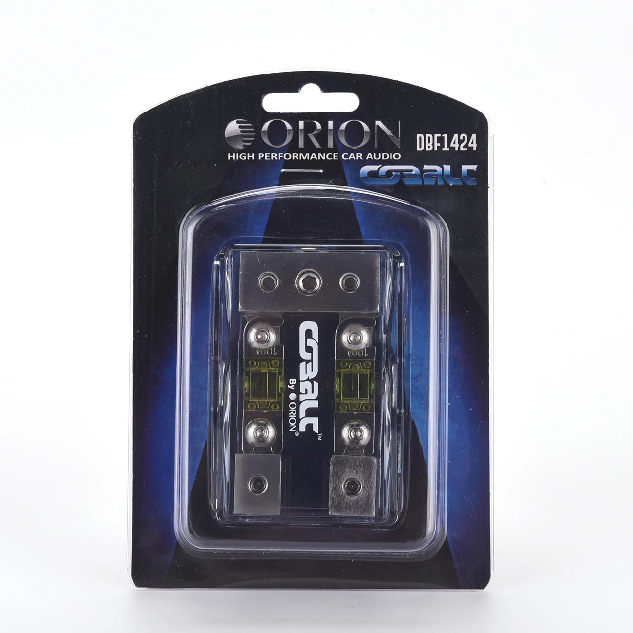 Orion Cobalt Mini ANL Distribution Block with 2 100A MANL Fuses - 1 In / 2 Out, - View 2