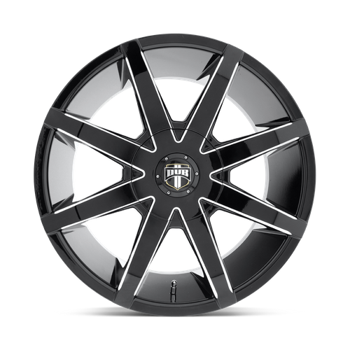 DUB 1PC S109 Push 22x9.5 Gloss Black Milled Wheel, 6x135/6x139.7, +25 Offset