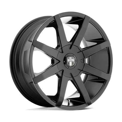 DUB 1PC S110 Push Gloss Black Wheel, 20 x 8.5 in, 6x120/6x132 Bolt Pattern, +35 Offset