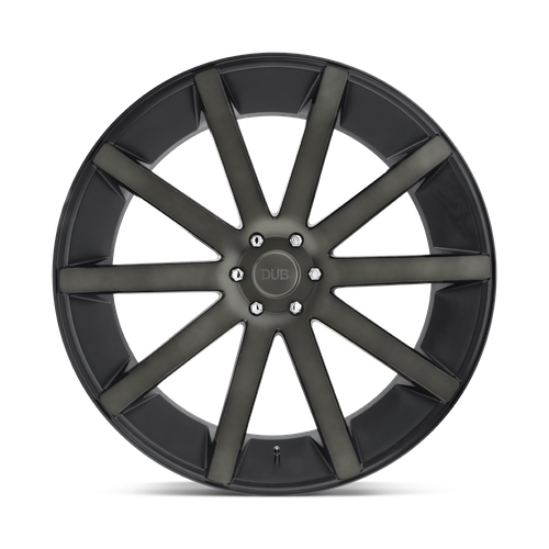 DUB 1PC S121 Shot Calla 22x9.5 Wheel, 6x5.5 Bolt Pattern, Matte Black Double Dark Tint, +20 Offset