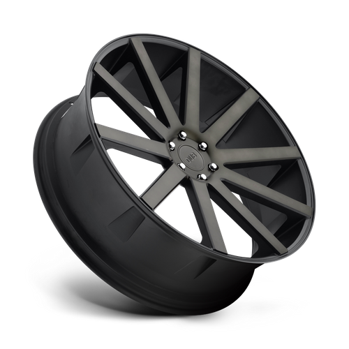 DUB 1PC S121 Shot Calla 22x9.5 Wheel, 6x5.5 Bolt Pattern, Matte Black Double Dark Tint, +20 Offset