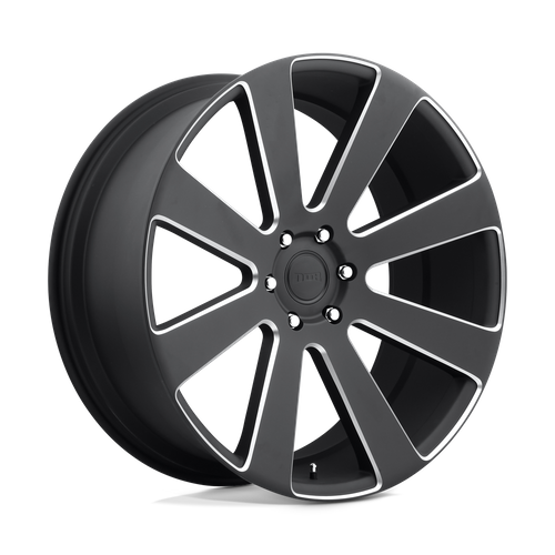 DUB 1PC S187 8-BALL 22x9.5 Wheel, 6x5.5 Bolt Pattern, Matte Black Milled, +20 Offset