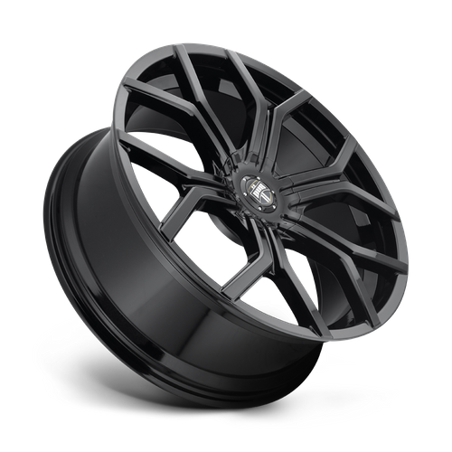 DUB 1PC S208 Royalty 22x9.5 Gloss Black Wheel, 6x135/6x139.7, +30 Offset