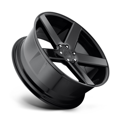 DUB 1PC S216 Baller Gloss Black 22-Inch Wheel, 5x115 Bolt Pattern, +15 Offset