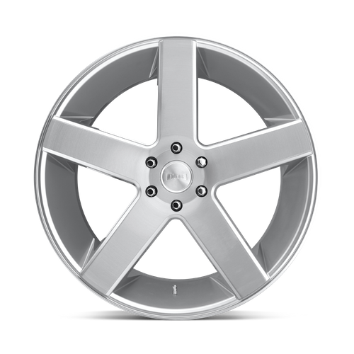 DUB 1PC S218 Baller 22-Inch Gloss Silver Brushed Wheel, 6x135 Bolt Pattern, +30 Offset