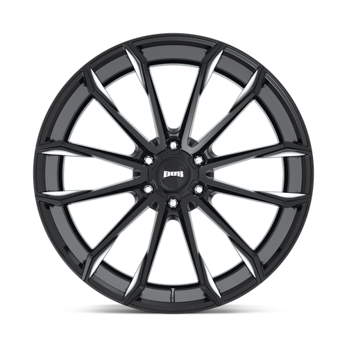 DUB 1PC S252 Clout 24x10 Gloss Black Milled Wheel, 6x5.5 Bolt Pattern, +30 Offset