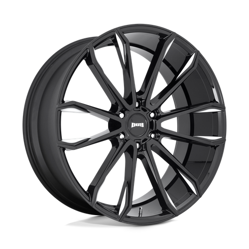 DUB 1PC S252 Clout 24x10 Gloss Black Milled Wheel, 6x5.5 Bolt Pattern, +30 Offset