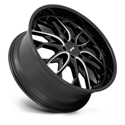 DUB 1PC S263 OG 24x10 Gloss Black Milled Wheel, 6x5.5 Bolt Pattern, +25 Offset