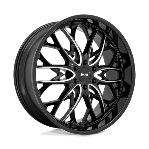 DUB 1PC S263 OG 24x10 Gloss Black Milled Wheel, 6x5.5 Bolt Pattern, +25 Offset