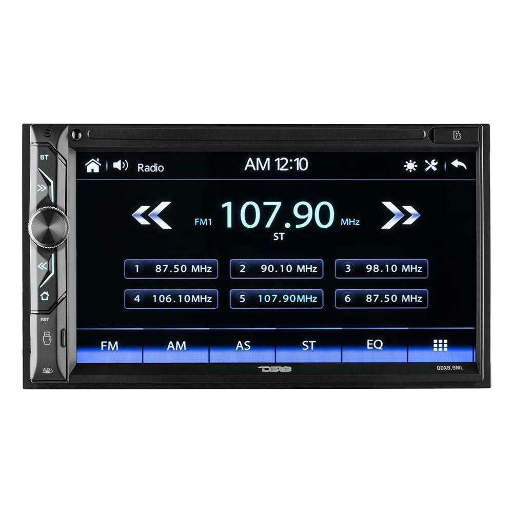 DS18 DDX69ML 6.9-Inch Touchscreen Double DIN Mechless Car Stereo with Bluetooth and Mirror Link