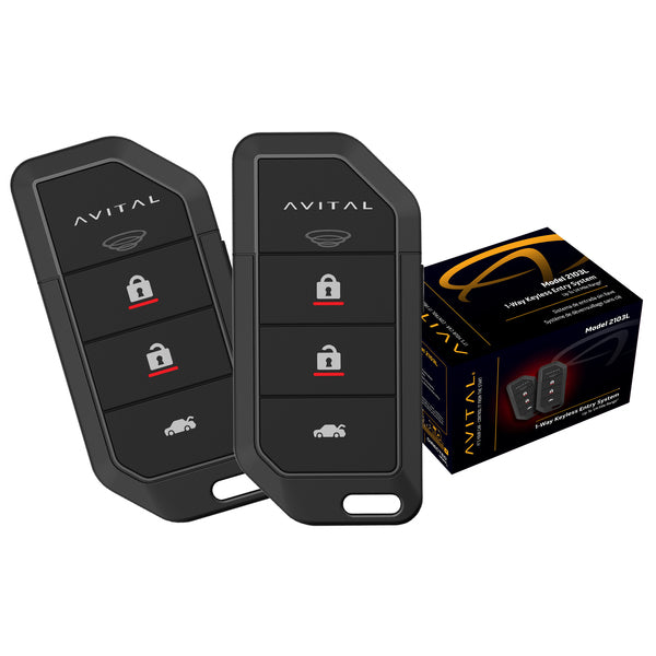 Avital 2103l 2103l 1-way Keyless Entry System With Two 4-button Remotes