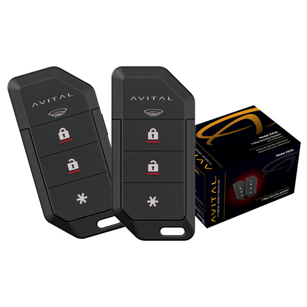 Avital 3103l 3103l 1-way Security System With Two 4-button Remotes