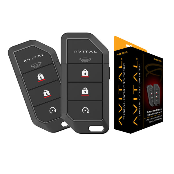 Avital D9147l D9147l Two 1-way 4-button Remotes With 1/4-mile Range For Use With Ds3/ds3+ Rf Models