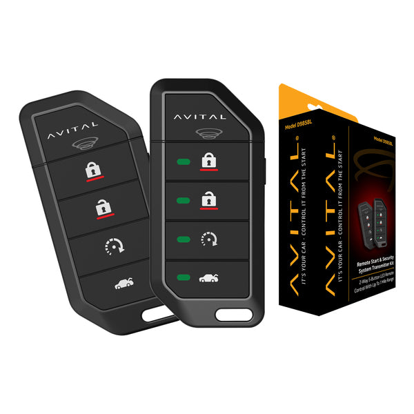 Avital D9858l D9858l 2-way 5-button Led Remote And 1-way 5-button Remote With 1-mile Range For Use With Ds3/ds3+ Rf Models