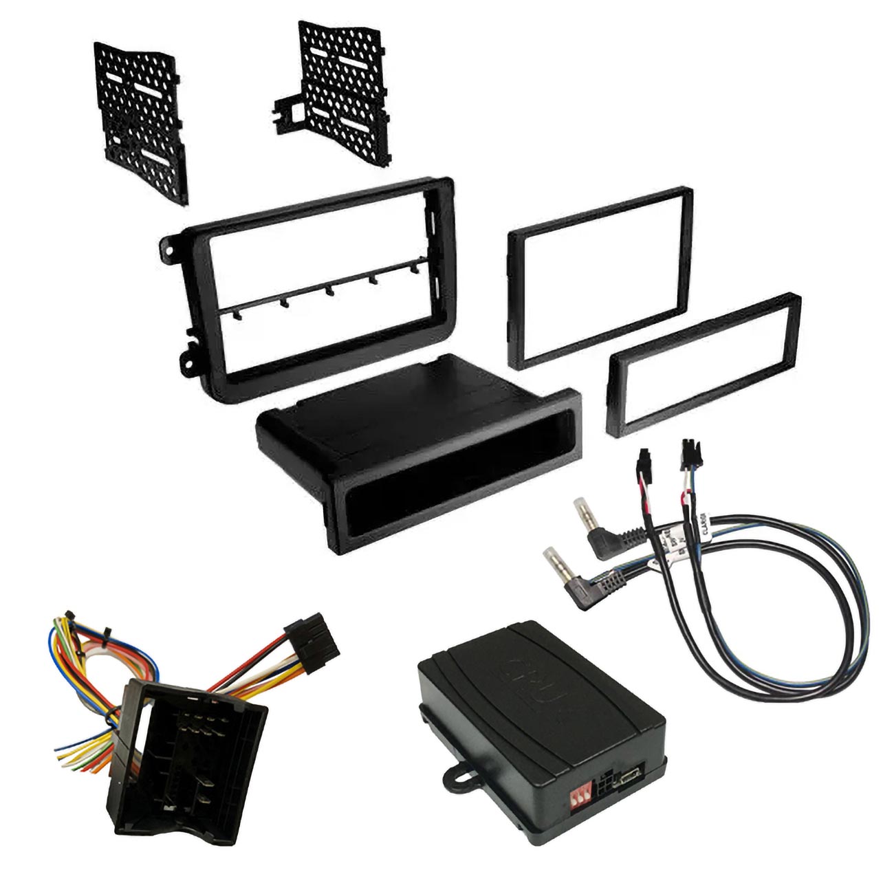 Crux DKWV52B Radio Replacement Kit with Steering Wheel Control Retention for Select 2016-2018 VW Vehicles