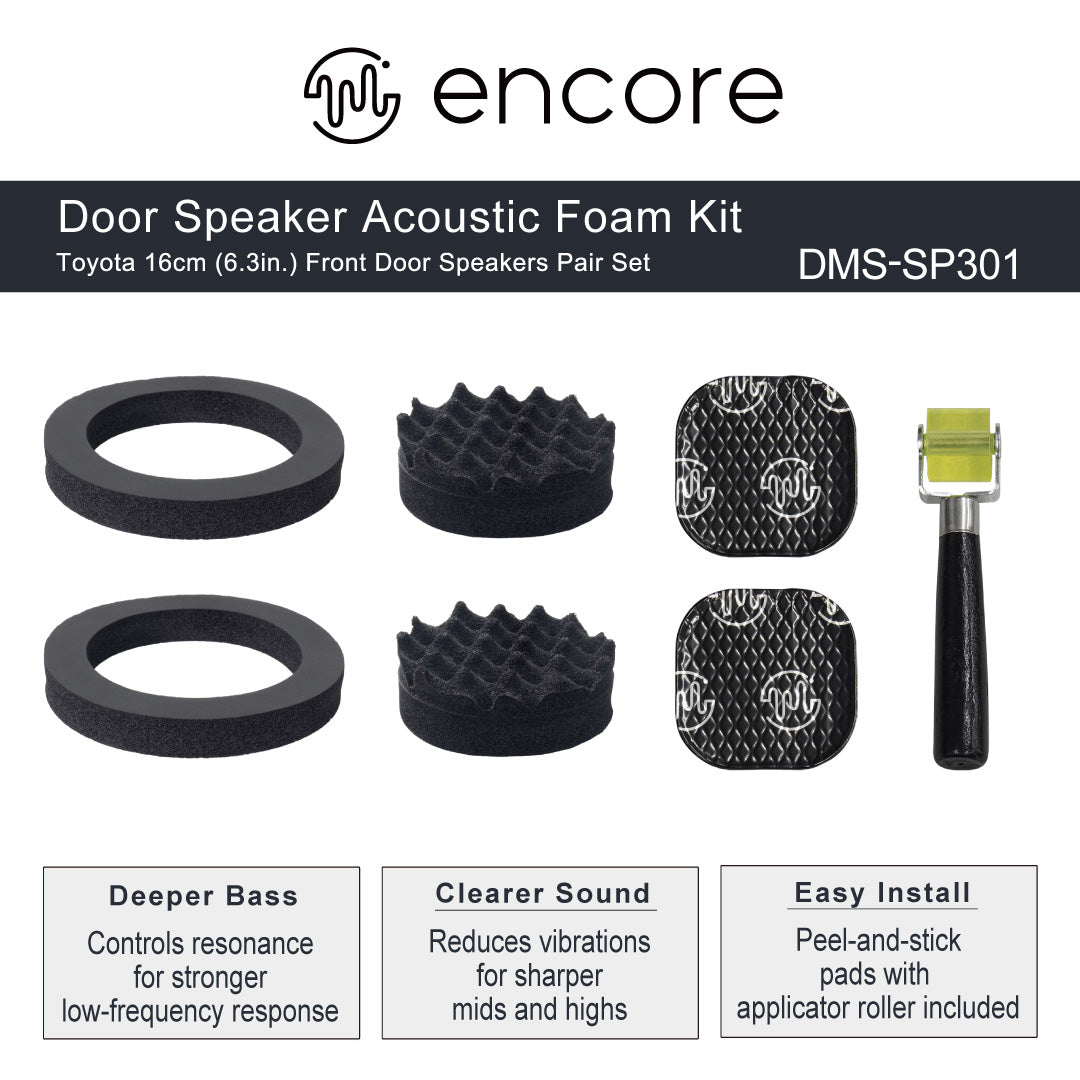 Beat-Sonic DMS-SP301 Door Speaker Acoustic Foam Kit - Universal 6.5 in.