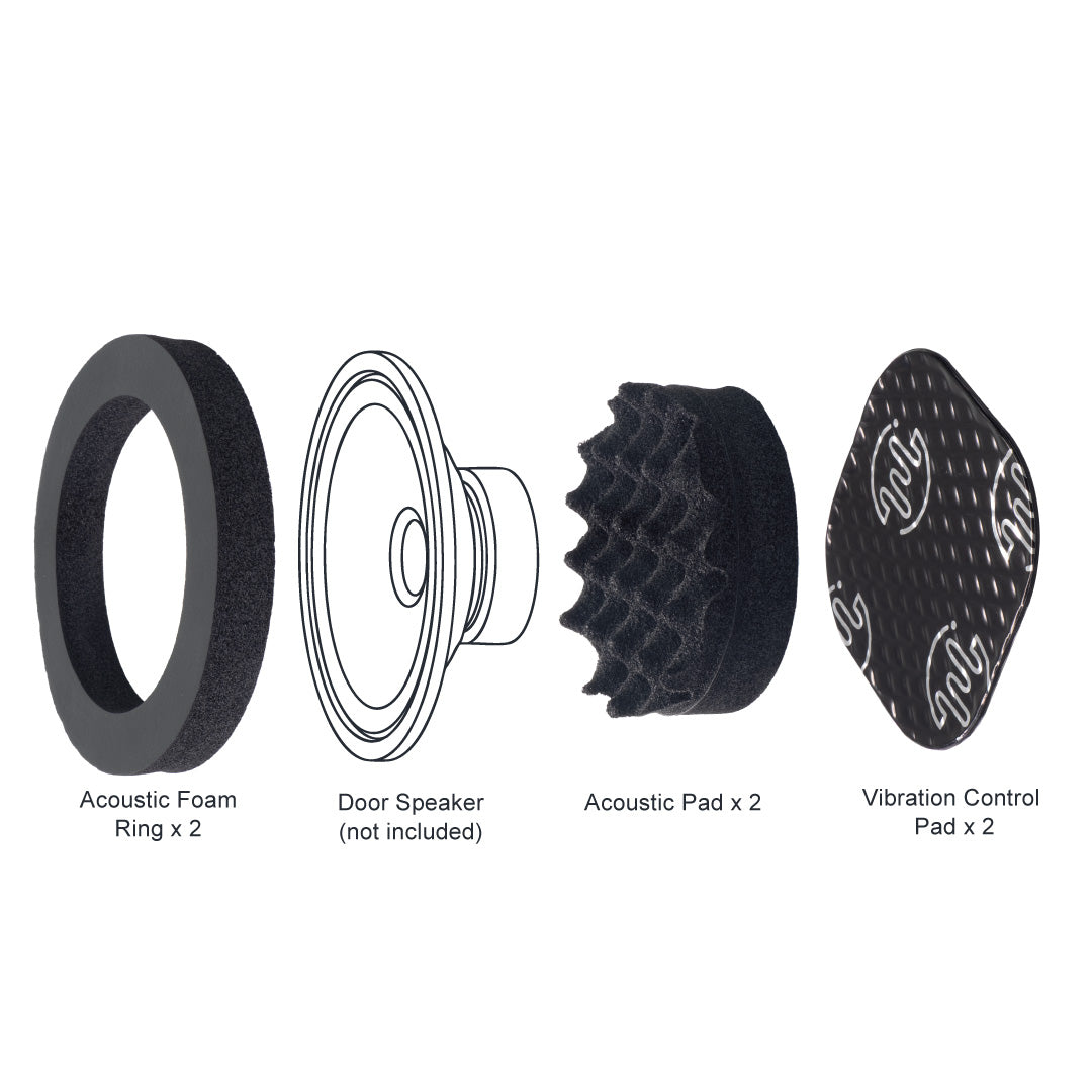 Beat-Sonic DMS-SP301 Door Speaker Acoustic Foam Kit - Universal 6.5 in.