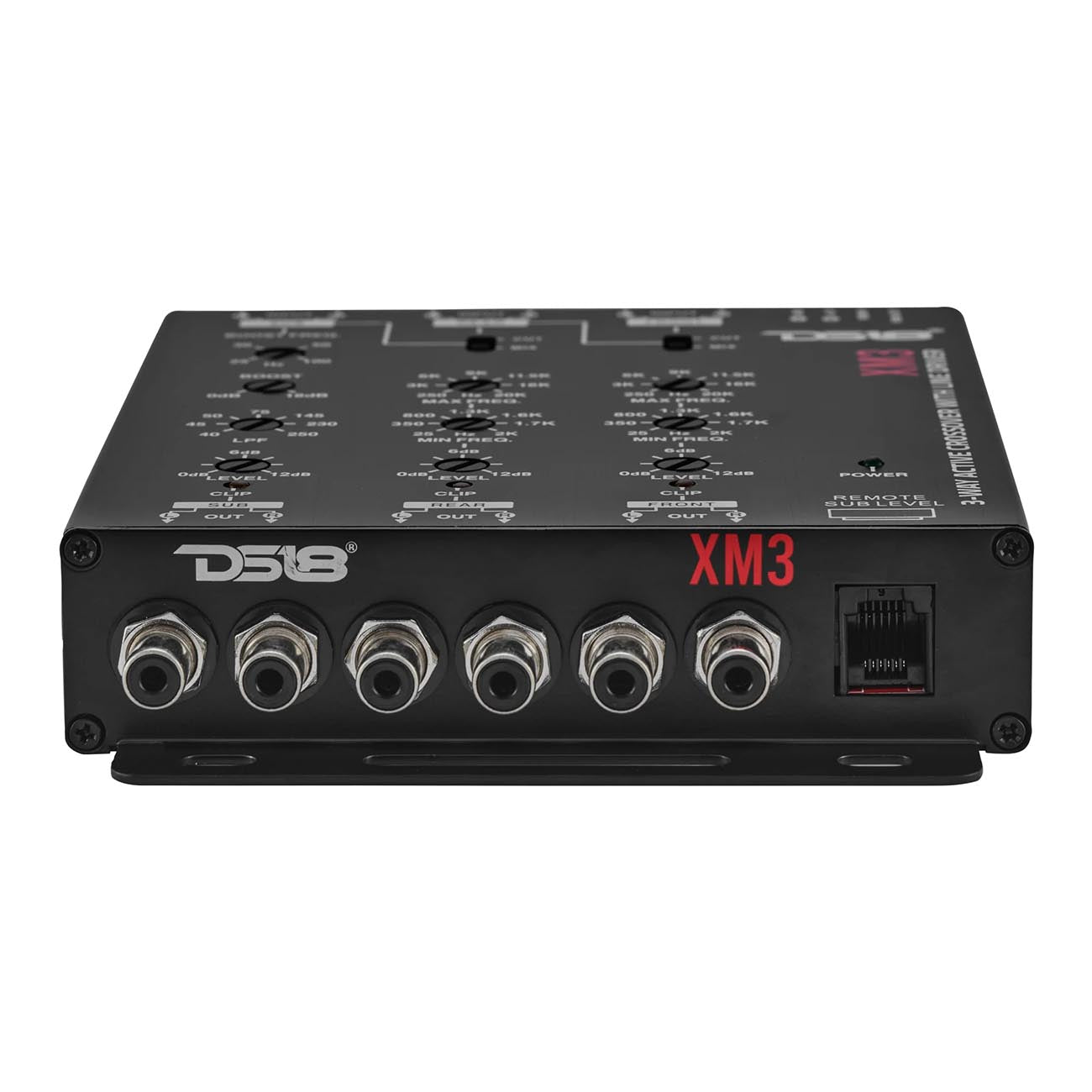 DS18 DSXM3 Electronic 3-Way Crossover with Remote Bass Control