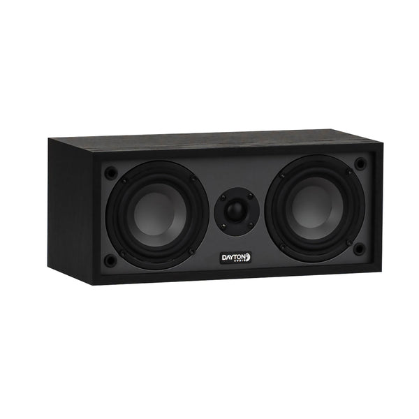 Dayton Audio C40black Classic C40 Center Channel Speaker With Two 4-in. Woofers (black)