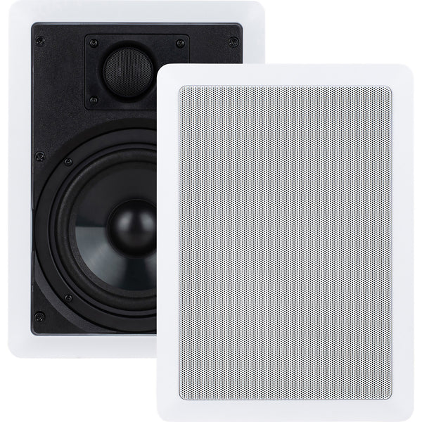 Dayton Audio Cw65w Contractor Series Cw65w In-wall Speaker Set With 6-1/2-in. Woofers, 2 Count
