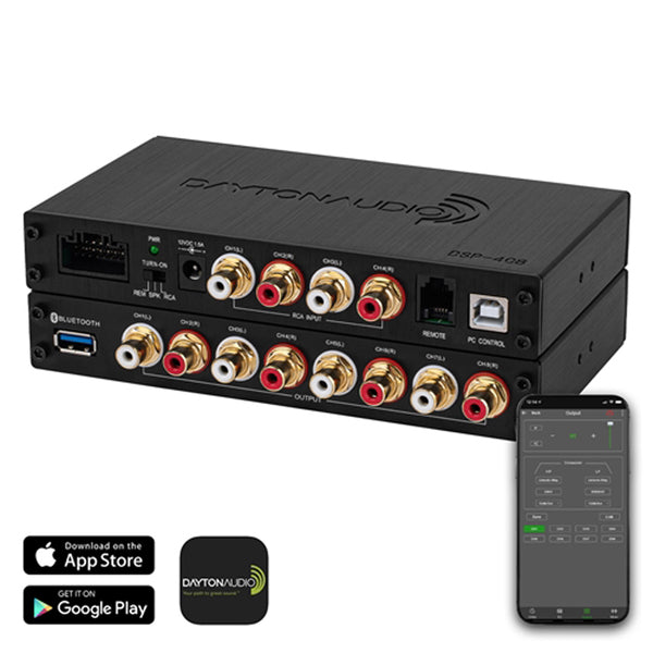 Dayton Audio Dsp-408 Dsp-408 4x8 Dsp Digital Signal Processor For Home And Car Audio