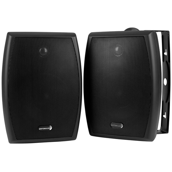 Dayton Audio Io655bt Io-series Io655 Indoor/outdoor Speaker Set With 6-1/2-in. Woofers, 70v Multi-taps/8 Ohms, 2 Count (black)