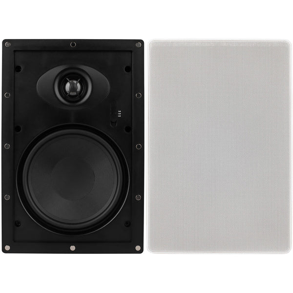 Dayton Audio Me625w Micro-edge Me625w L/r/surround In-wall Speaker Set With 6-1/2-in. Woofers And Pivoting Tweeters, 2 Count
