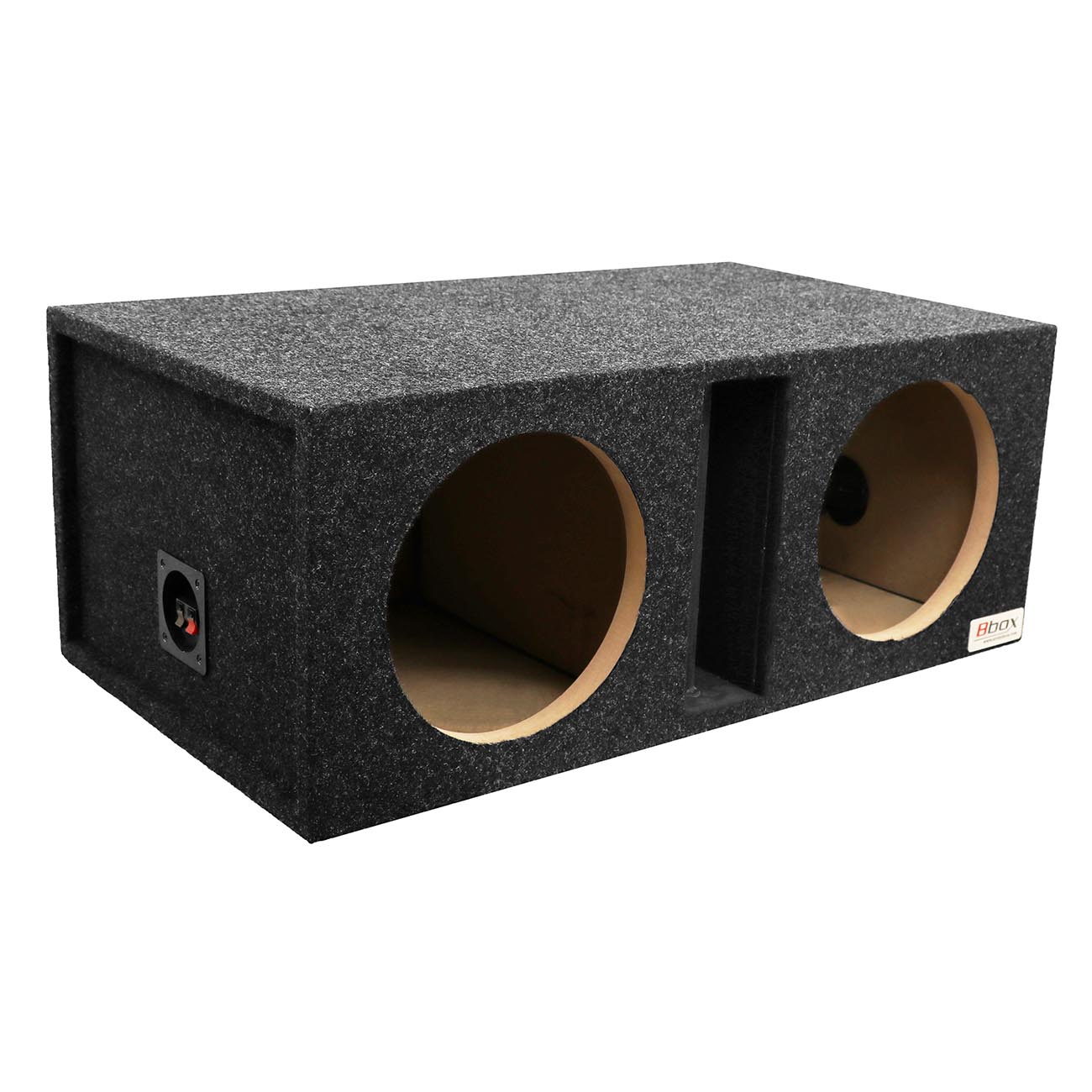 Atrend Pro-Series Dual 10-Inch Vented-Divided Subwoofer Enclosure with Charcoal Carpet Covering