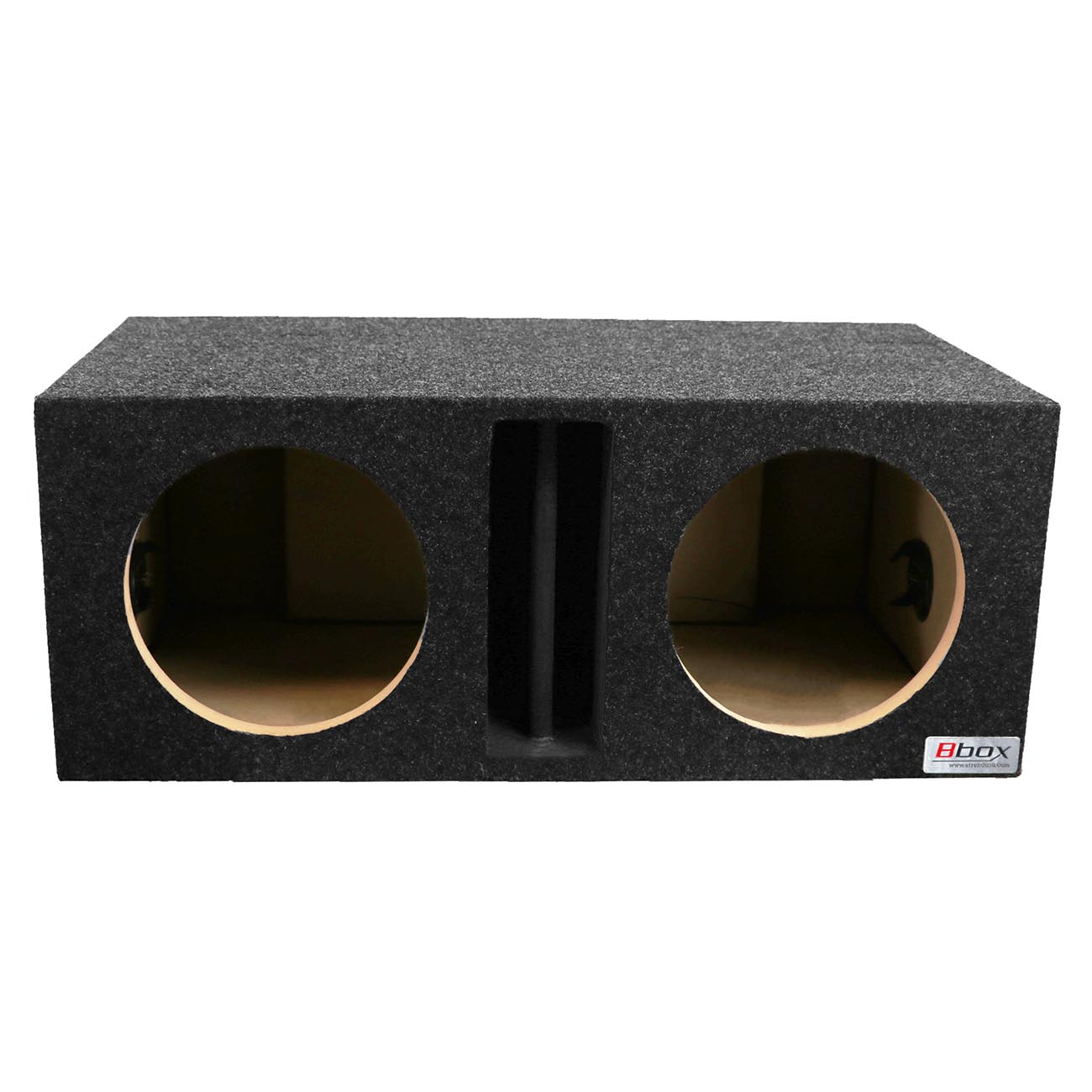 Atrend Pro-Series Dual 10-Inch Vented-Divided Subwoofer Enclosure with Charcoal Carpet Covering