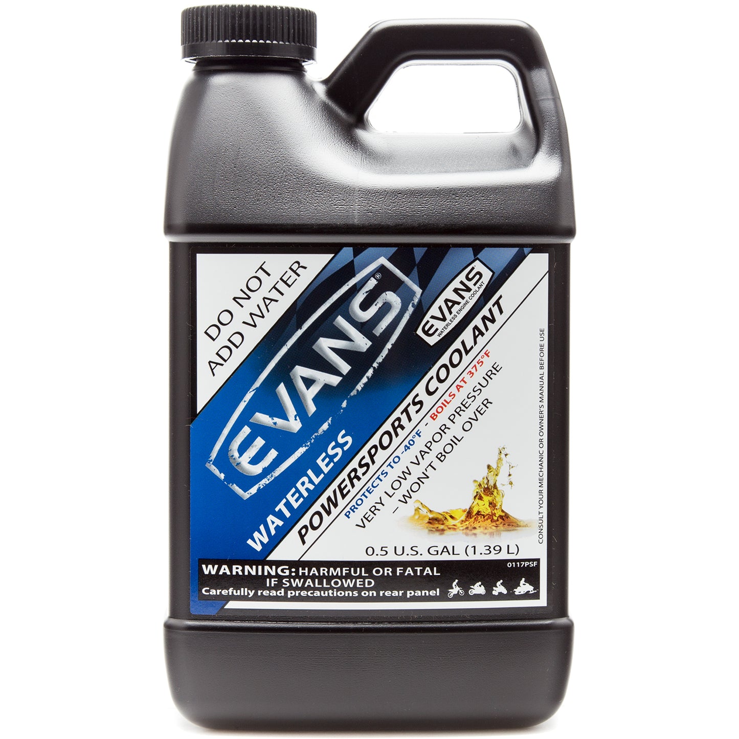 Evans Cooling - EC72064 - Waterless Coolant - Waterless Powersports Engine Coolant Half Gallon
