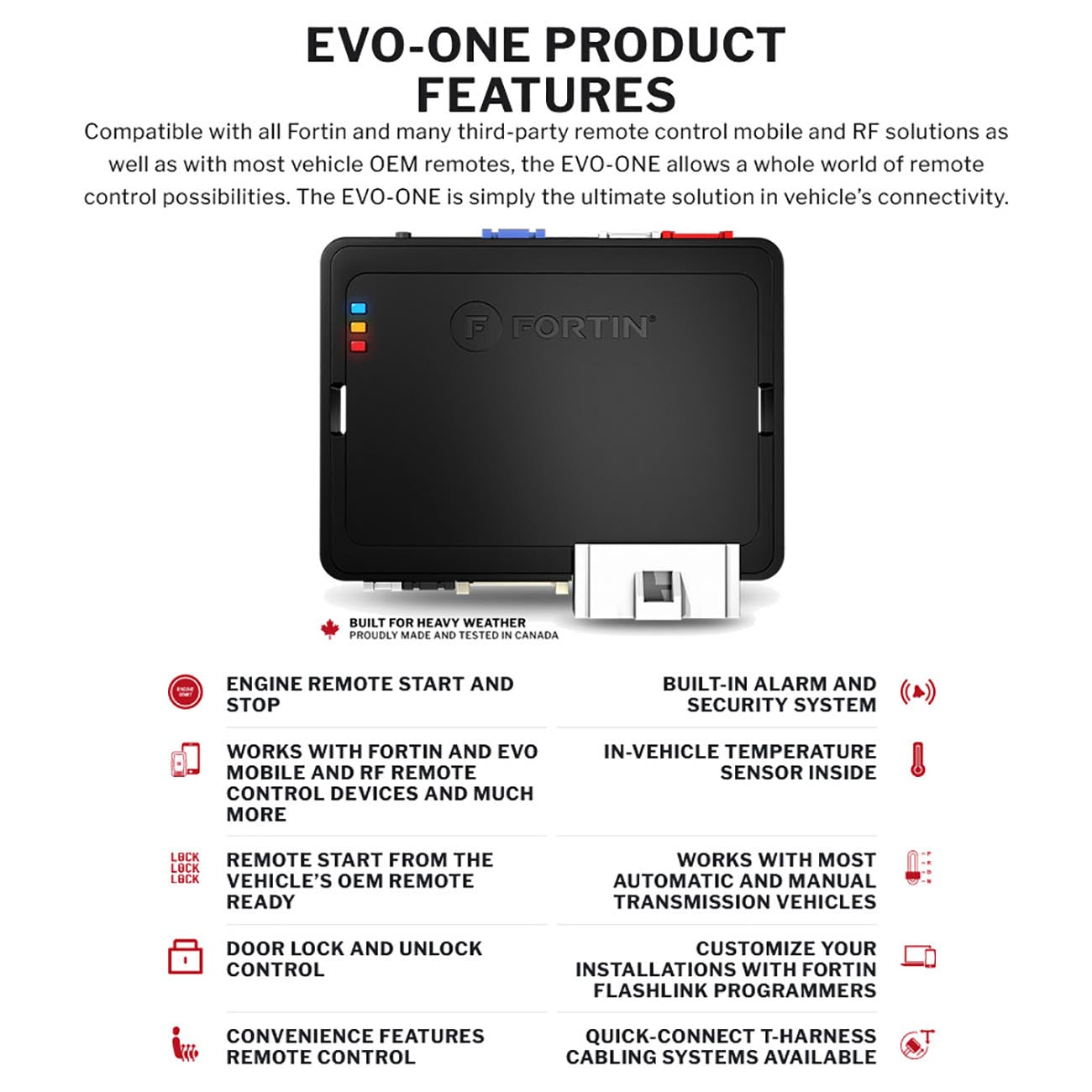 FORTIN EVO-ONE & T-Harness for Select Subaru Vehicles (2015-2023)